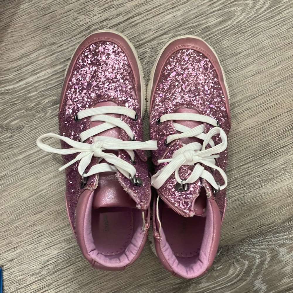 Girls glitter sneakers